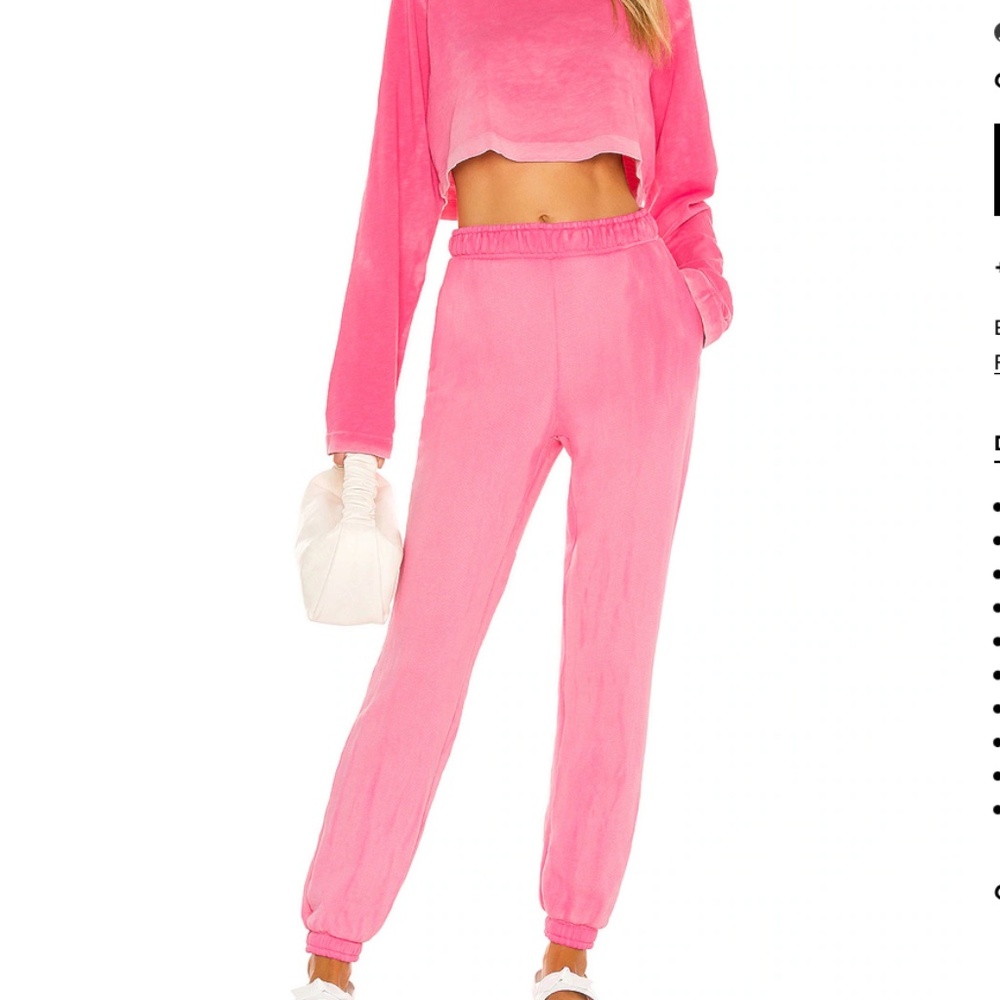 Cotton Citizen The Brooklyn Sweatpant in Hot Pink Mix XS